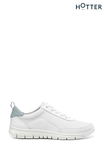 Hotter White Gravity II Lace-Up Wide Fit Shoes (N28617) | £89