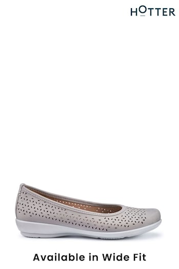 Hotter Grey Livvy II Slip-On Regular Shoes (N28618) | £69