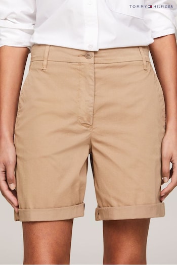 Tommy Dad Hilfiger Coton Blend Chino Shorts (N28661) | £90