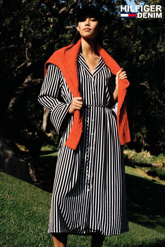 Tommy hilfiger fancy pleated sales dress