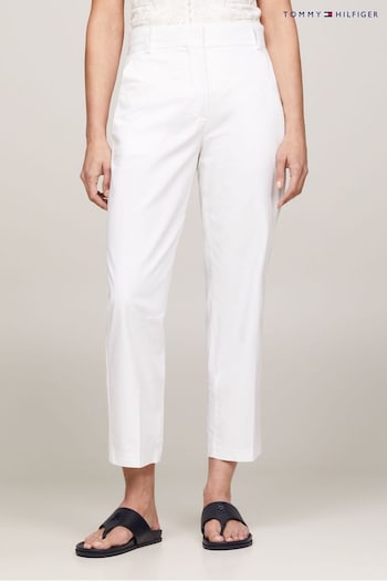 Tommy Hilfiger Slim Straight White Chino Trousers Sleeve (N28704) | £110