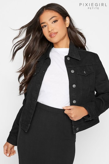 PixieGirl Petite Black Denim Jacket (N28875) | £39