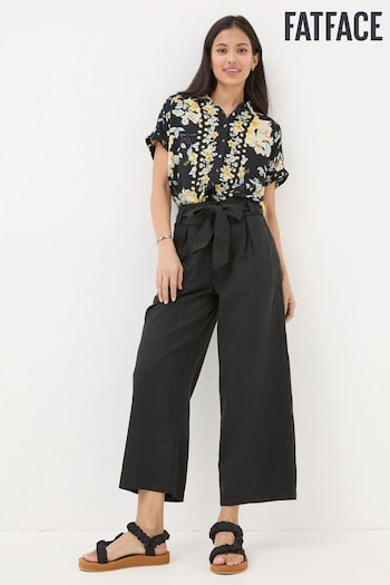 FatFace Black Mina Cropped Trousers tailored (N28973) | £55