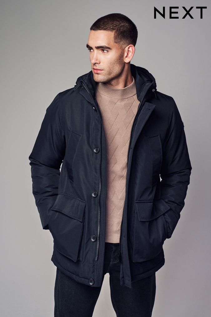 Men s Parka Coats Jackets Next UK