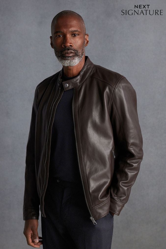 Mens leather jackets next deals