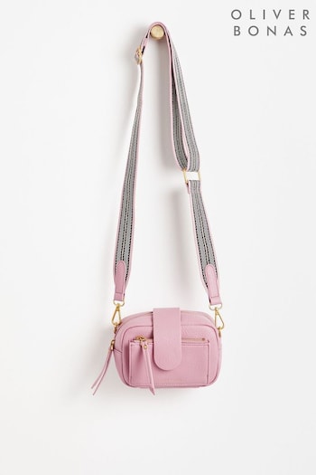 Oliver Bonas Pink Cora Dusty Cross-Body Bag (N29224) | £46