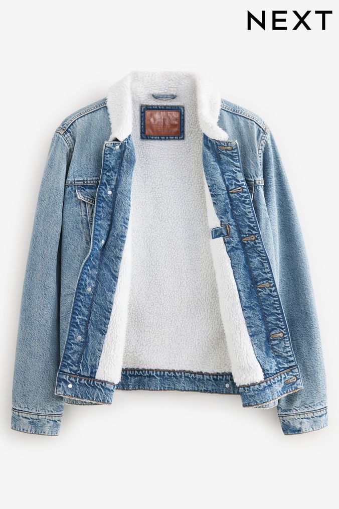 Next mens denim jacket hot sale