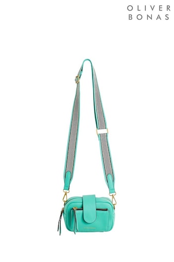 Oliver Bonas Green Cora Peppermint Cross-Body Bag (N29268) | £46