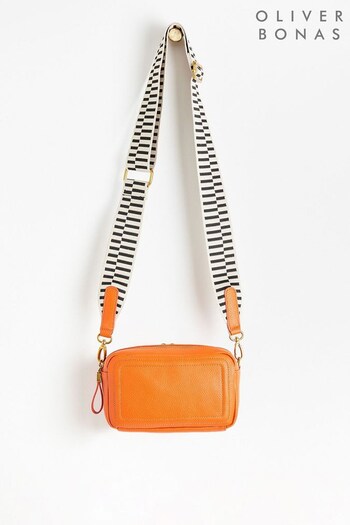 Oliver Bonas Large Orange Simen Cros-Body Bag (N29338) | £52