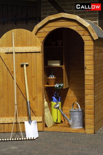 Callow Brown Arched Roof Garden Accessories Shed (N29433) | £596