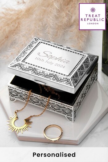 Personalised Miniature Mosaic Trinket Box by Treat Republic (N29477) | £28