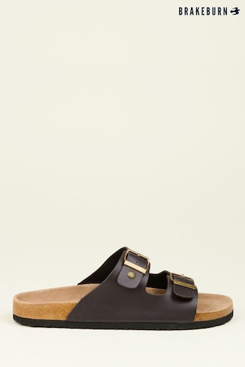 Brakeburn Brown Two Strap Sandals (N29559) | £35