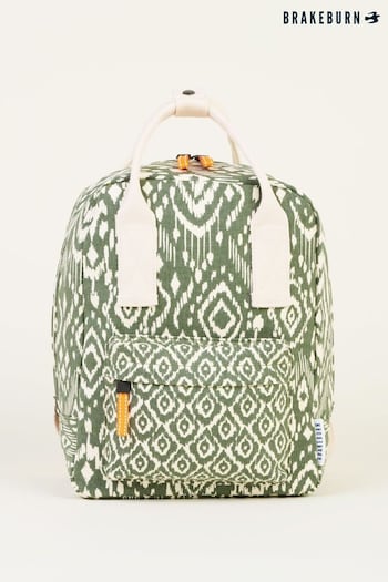 Brakeburn Green Ikat Mix Backpack (N29585) | £45