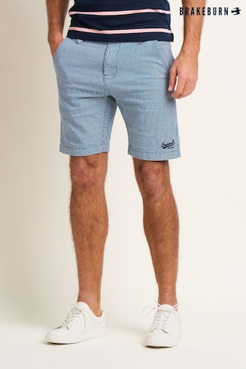 Brakeburn Blue Stripe Chino Shorts (N29601) | £45