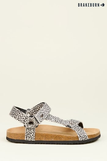 Brakeburn Animal Leopard Strap Sandals (N29641) | £35