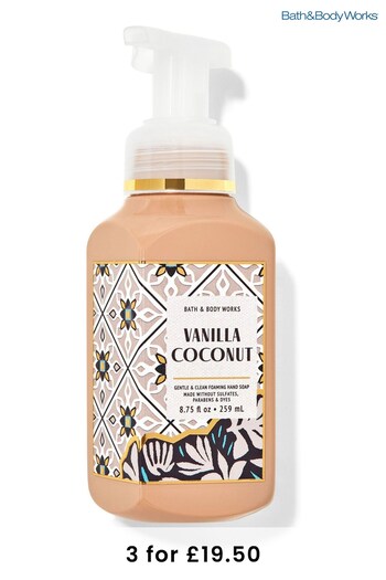 Bath & Body Works Vanilla Coconut Gentle and Clean Foaming Hand Soap 8 fl oz / 236 mL (N29683) | £10