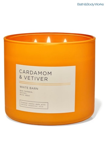 Bath & Body Works Cardamom  and Vetiver 3-Wick Candle 14.5 oz / 411 g (N29689) | £29.50