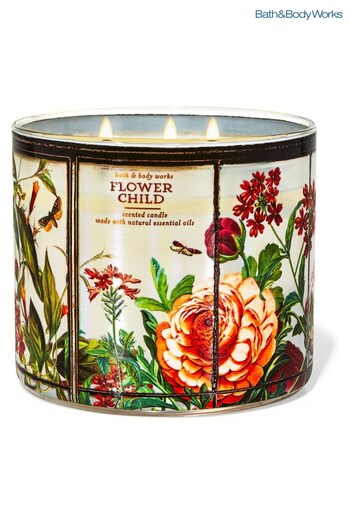 Bath & Body Works Flowerchild 3-Wick Candle 14.5 oz / 411 g (N29694) | £29.50
