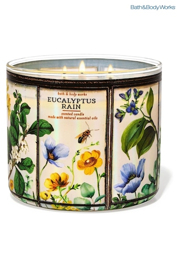 Gifts Under £15 Eucalyptus Rain 3-Wick Candle 14.5 oz / 411 g (N29699) | £29.50