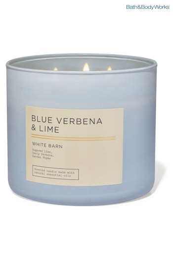 Bath & Body Works Blue Verbena and Lime 3-Wick Candle 14.5 oz / 411 g (N29719) | £29.50
