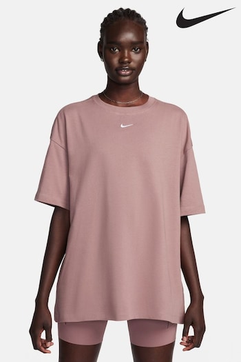 Nike Pink rmeligeswear Essential Oversized short-sleeve T-Shirt (N29849) | £33