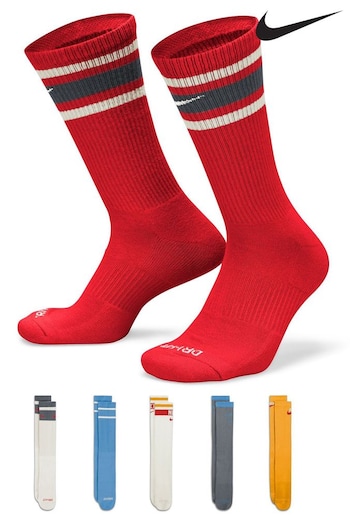 Nike bez Natural Everyday Plus Cushioned Crew Socks 6 Pack (N29850) | £25