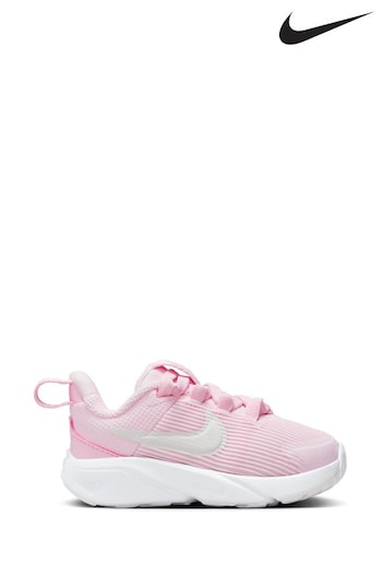 Nike Pale Pink Star Runner 4 Infant Trainers (N29852) | £30
