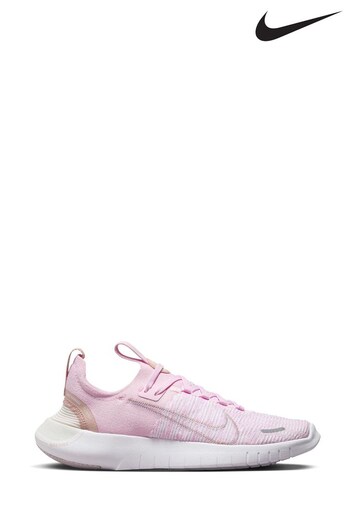 Nike Pink Free Run Flyknit Atelier-lumieresShops Nature Road Running Trainers (N29863) | £110