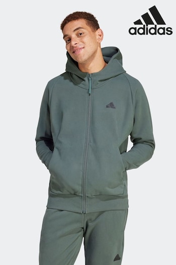adidas Green ghostwear Z.N.E. Winterized Full Zip Hooded Jacket (N29894) | £80