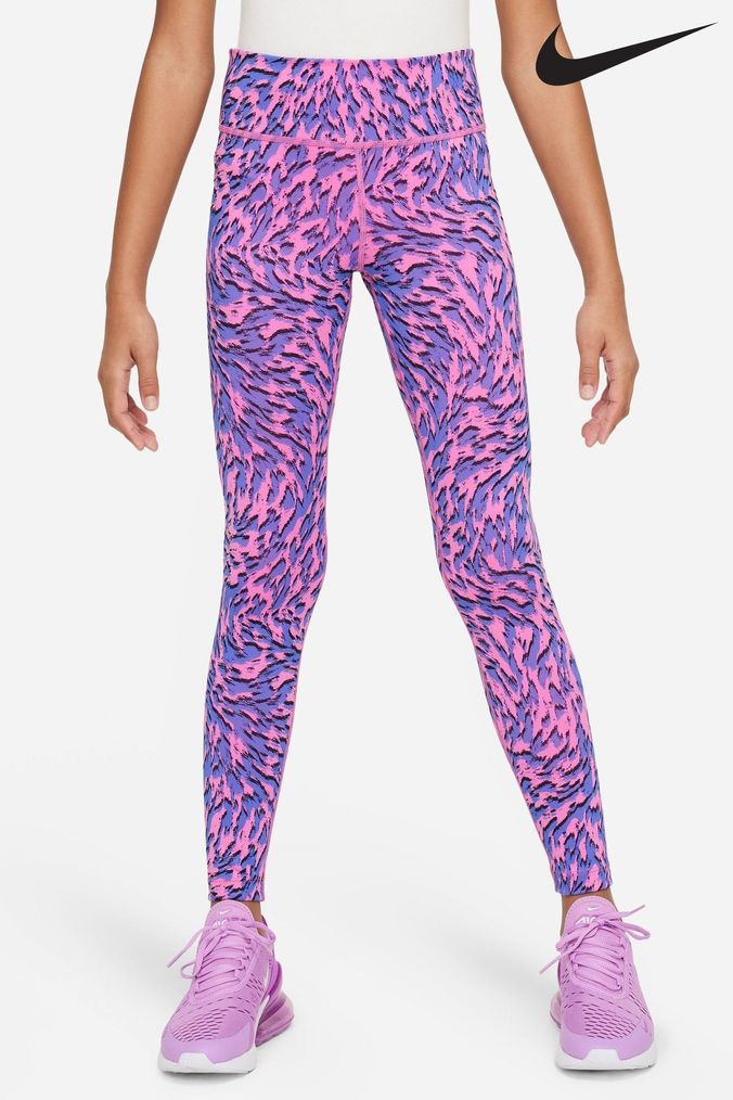 Nike animal print crop hoodie top