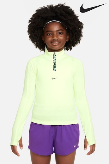 Nike Green DriFIT Long Sleeve 1/2 Zip Top (N30031) | £45