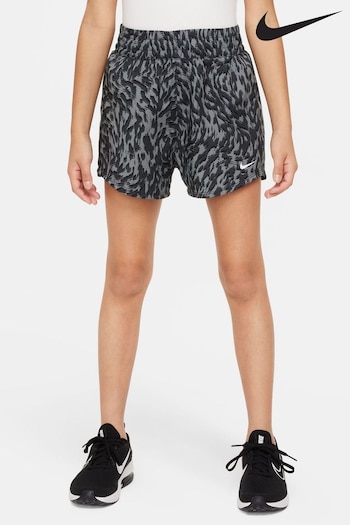 Nike Black/Grey Print One Woven High Rise Shorts (N30042) | £30