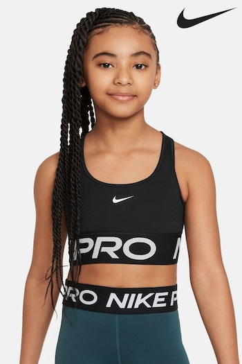 Nike Black Pro Swoosh Bra (N30047) | £30