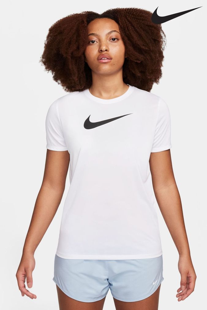 Buy Women s T Shirts White Nike Tops Online Next UK