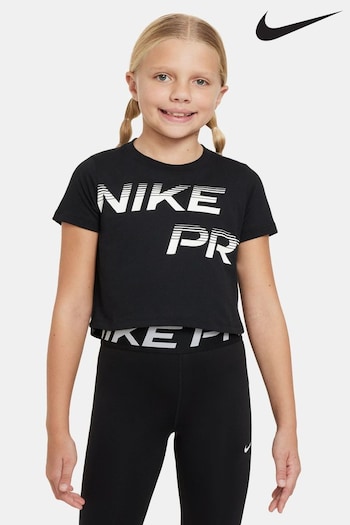 Nike Black Pro Cropped T-Shirt (N30061) | £25
