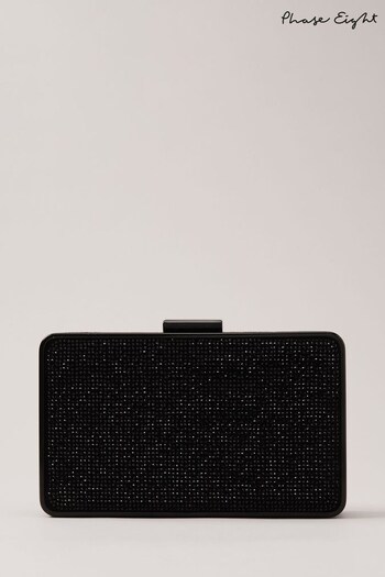Phase Eight Sparkly Clutch Black Bag (N30090) | £79