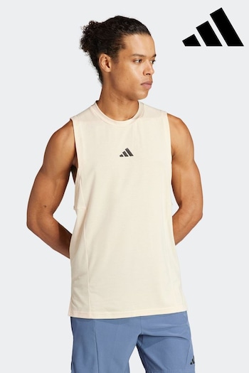 adidas Cream Performance Designed for Training Workout Tank Top (N30162) | £28
