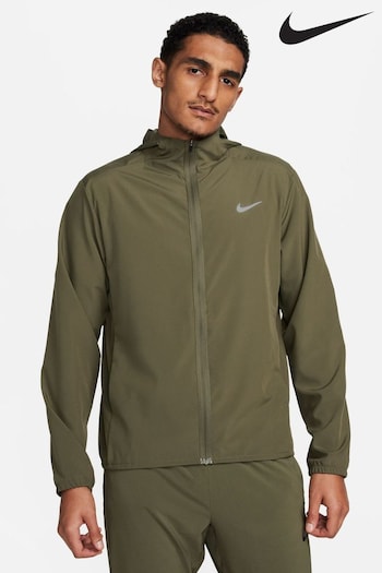 Nike Olive Green Dri-FIT Form Hooded Training Jacket (N30179) | £60