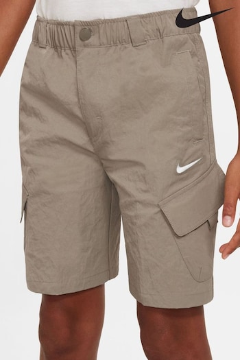 Nike Brown Woven Cargo Shorts bermuda (N30218) | £38