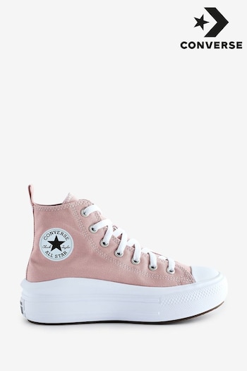 Converse Pink/White Chuck Taylor Junior Move Trainers (N30285) | £50