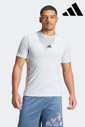 adidas Blue Workout Logo T-Shirt (N30289) | £28