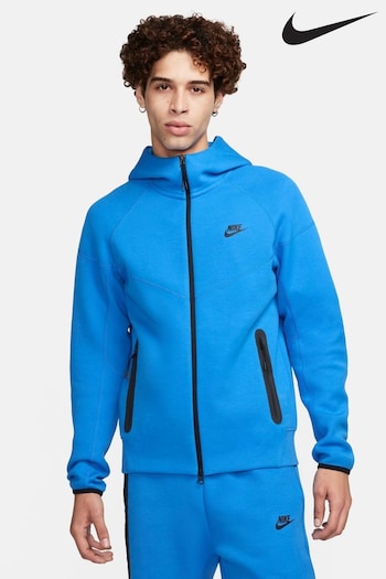 Nike M2K Blue/Black Tech Fleece Full Zip Hoodie (N30328) | £110