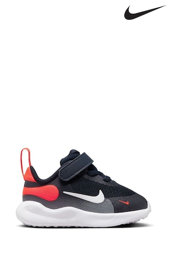 Nike window Navy/Red Infant Revolution 7 Trainers (N30337) | £35