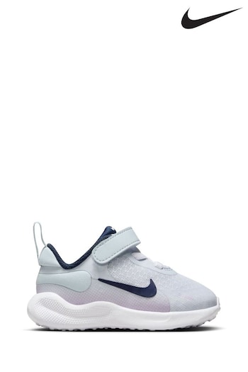 Nike Lilac Grey Infant Revolution 7 Trainers (N30339) | £35