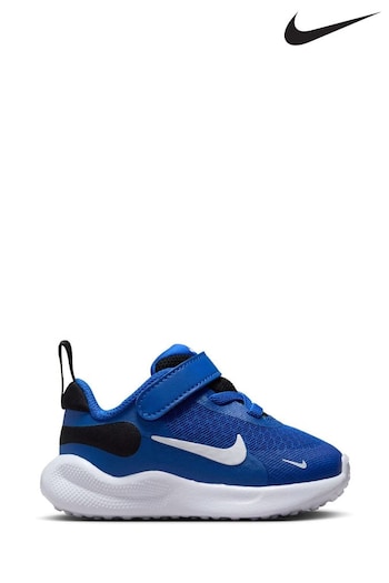 Nike Blue/White Infant Revolution 7 Trainers (N30348) | £35