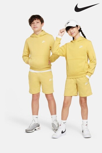 Nike Pale Yellow Club Fleece Overhead Hoodie (N30411) | £40