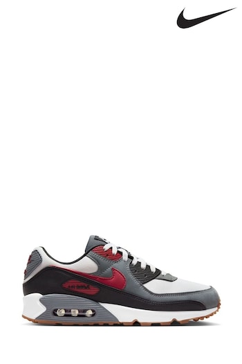 Nike winter Red/White Air Max 90 Trainers (N30429) | £145