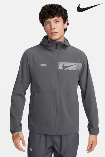 Nike Grey Unlimited Flash Repel Hooded Versatile Jacket (N30434) | £105