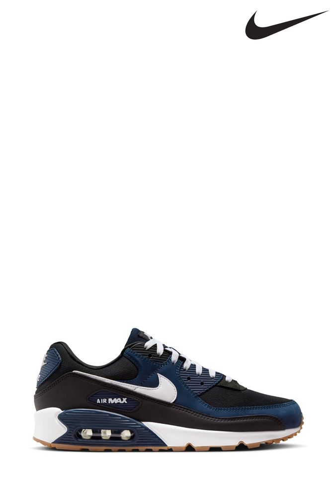 Mens navy blue nike trainers on sale