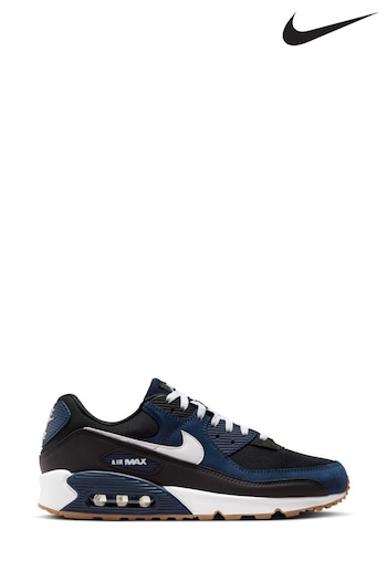 Nike outlet Navy Air Max 90 Trainers (N30452) | £145